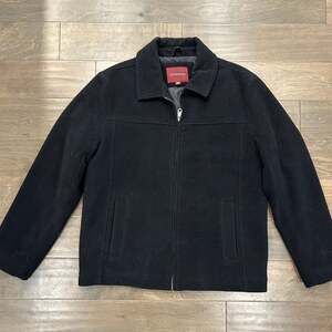 Covington‎ Men's Gray Wool Blend Full Zip Coat Jacket